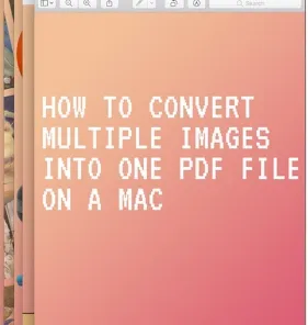 How to merge JPG into one PDF on a Mac system