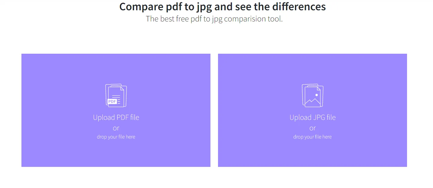 Safepdfkit delivers multiple attributes while converting and comparing a pdf file and a jpg format file, where one uploads a single pdf and a jpg file individually and then compares this text and the picture from both. 