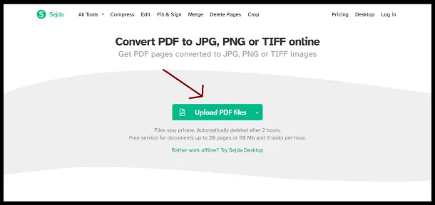 Click on Upload PDF Files